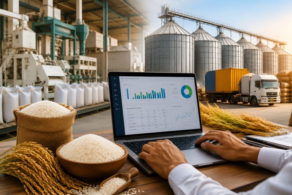 ERP for Rice Mill Businesses in India: A Smart Digital Transformation for Modern Rice Manufacturers