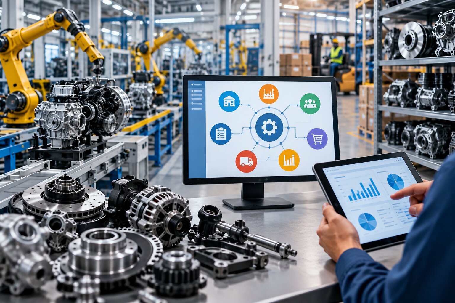 ERP for Auto Component Manufacturers: Managing Production, Inventory and Supply Chain